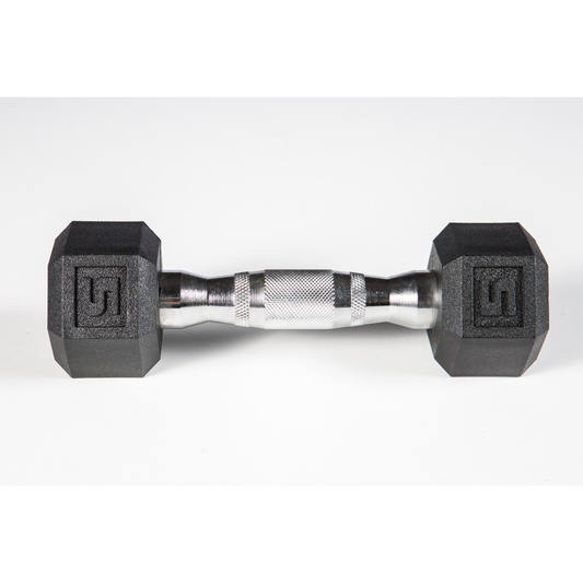 York Barbell PVC Hex Dumbbell – Chrome Ergo Handle