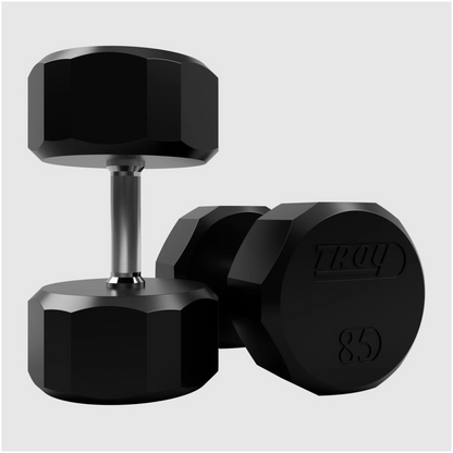 Troy 12-Sided Rubber Dumbbell
