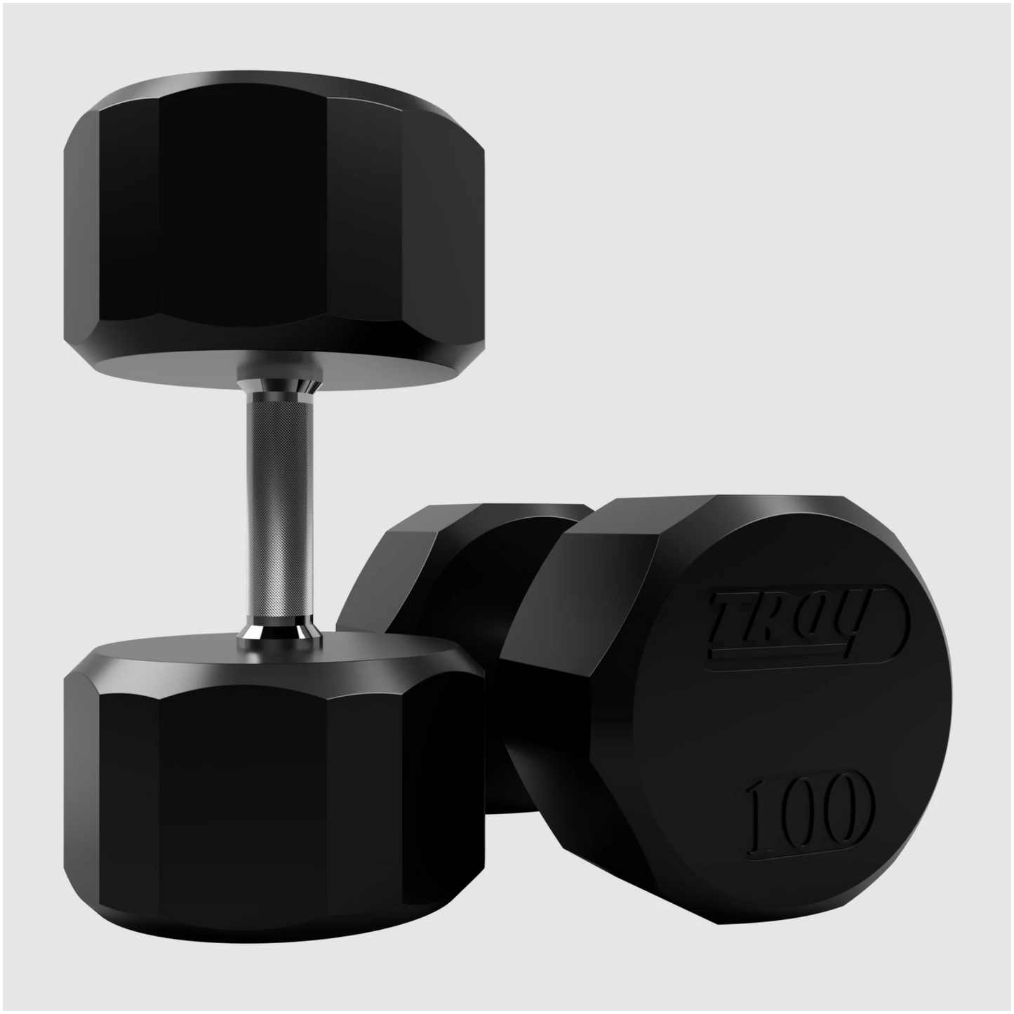 Troy 12-Sided Rubber Dumbbell