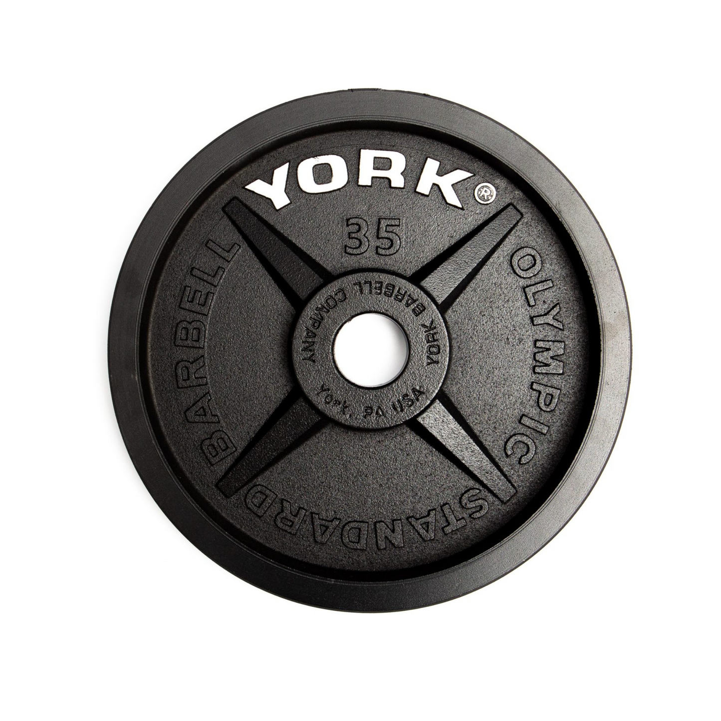 York Barbell 2" Legacy Cast Iron Precision Milled Olympic Plate