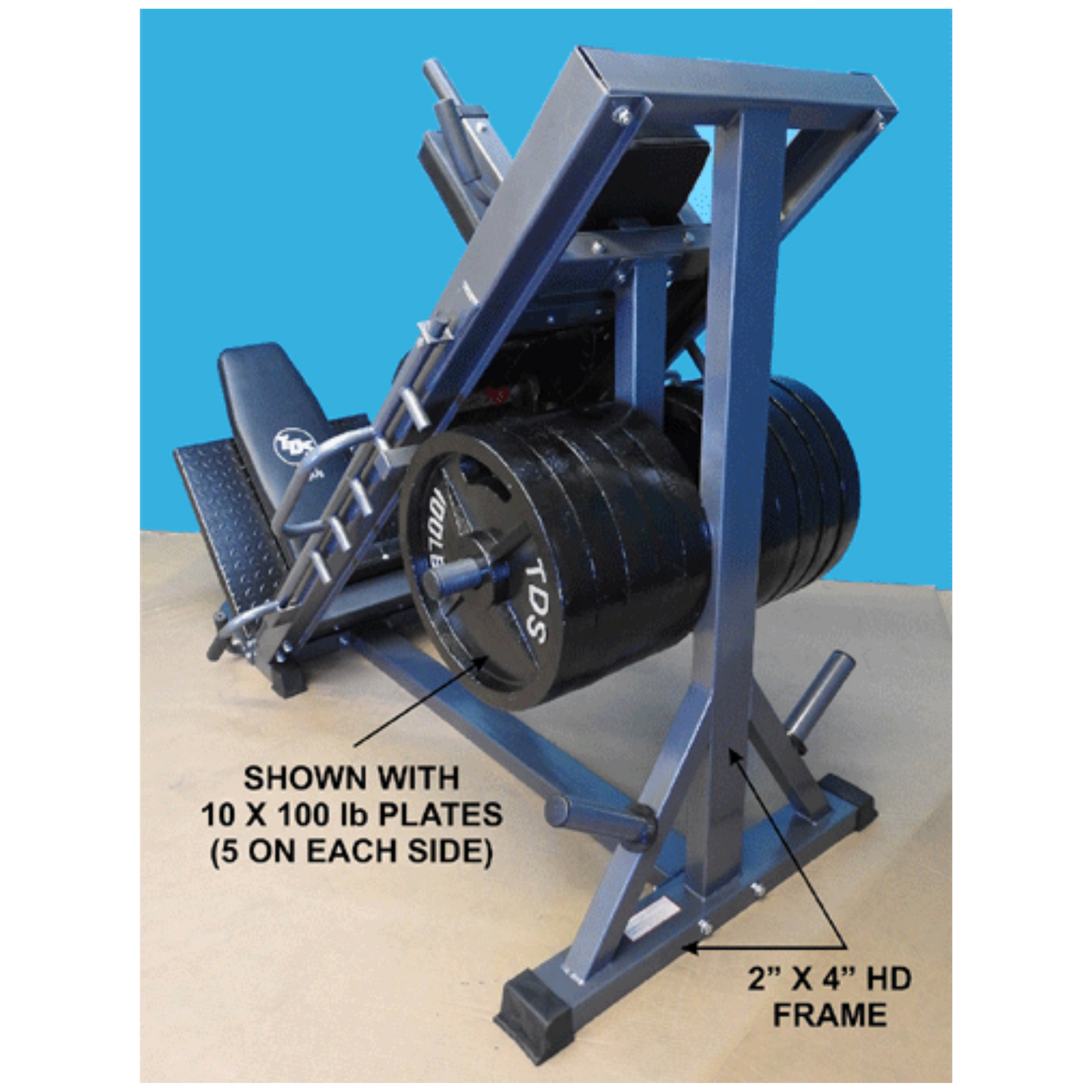 TDS Fitness Super Leg Press & Hack Squat Machine TDS-35755-G