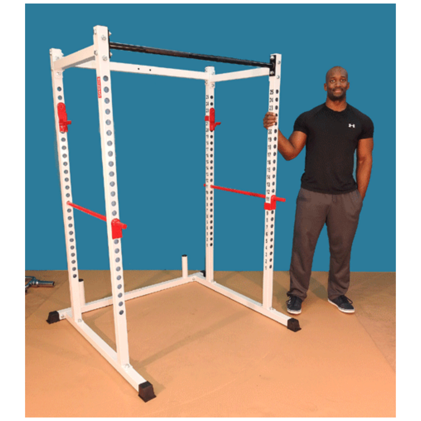 TDS Fitness 6ft Power Rack White TDS-92561-W