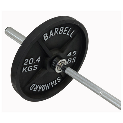 TDS Fitness 300 lb Olympic Barbell Set with Black Plates