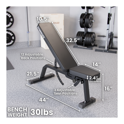 Synergee Adjustable Incline Bench