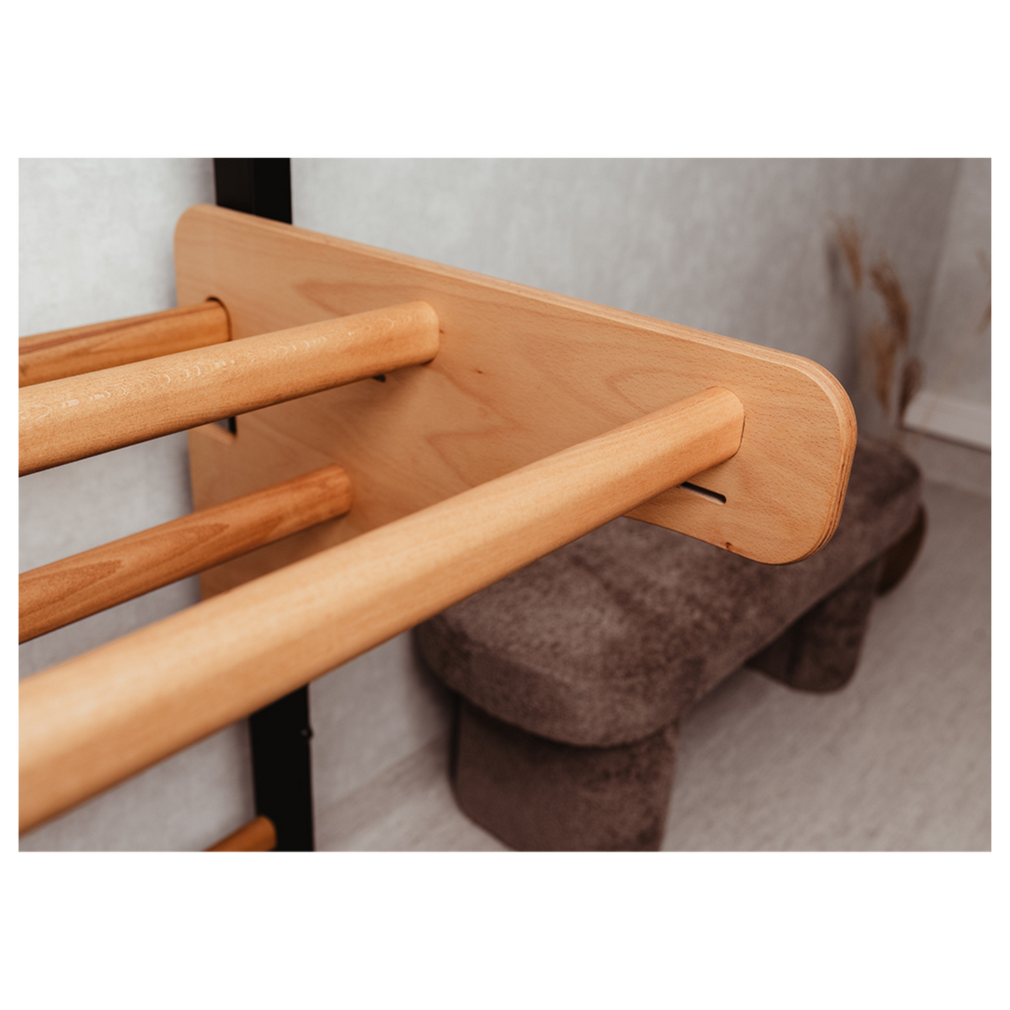 BenchK 212B + A076 Swedish Ladder for Kids with Gymnastic Accessories & Benchtop