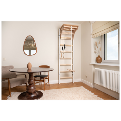 BenchK 212W + A204 Swedish Ladder For Kids with Gymnastic Accessories & Benchtop