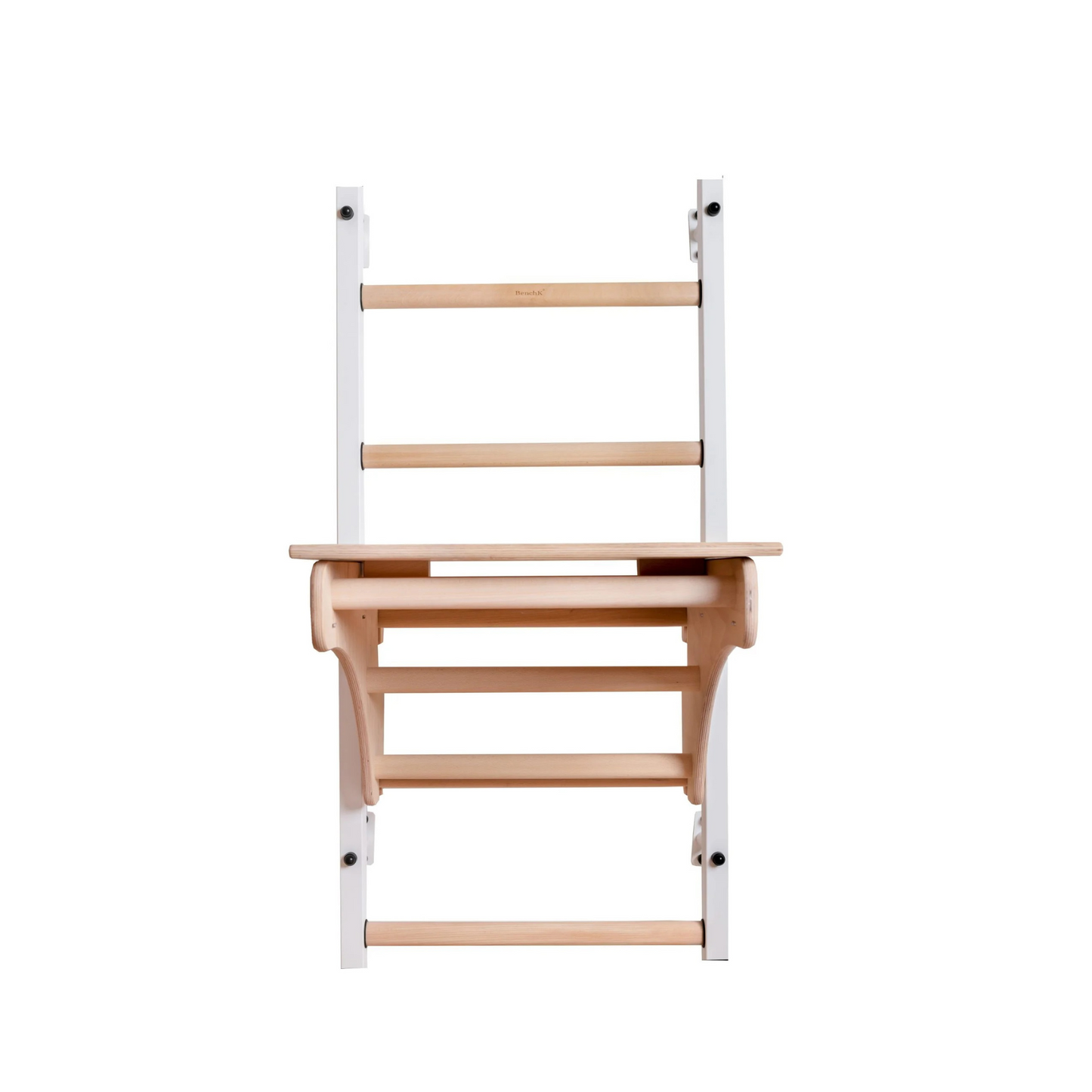 BenchK 212W + A204 Swedish Ladder For Kids with Gymnastic Accessories & Benchtop