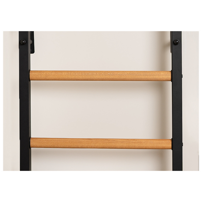 BenchK 221B Wall Bars with Fixed Steel 6 Grip Pull-Up Bar