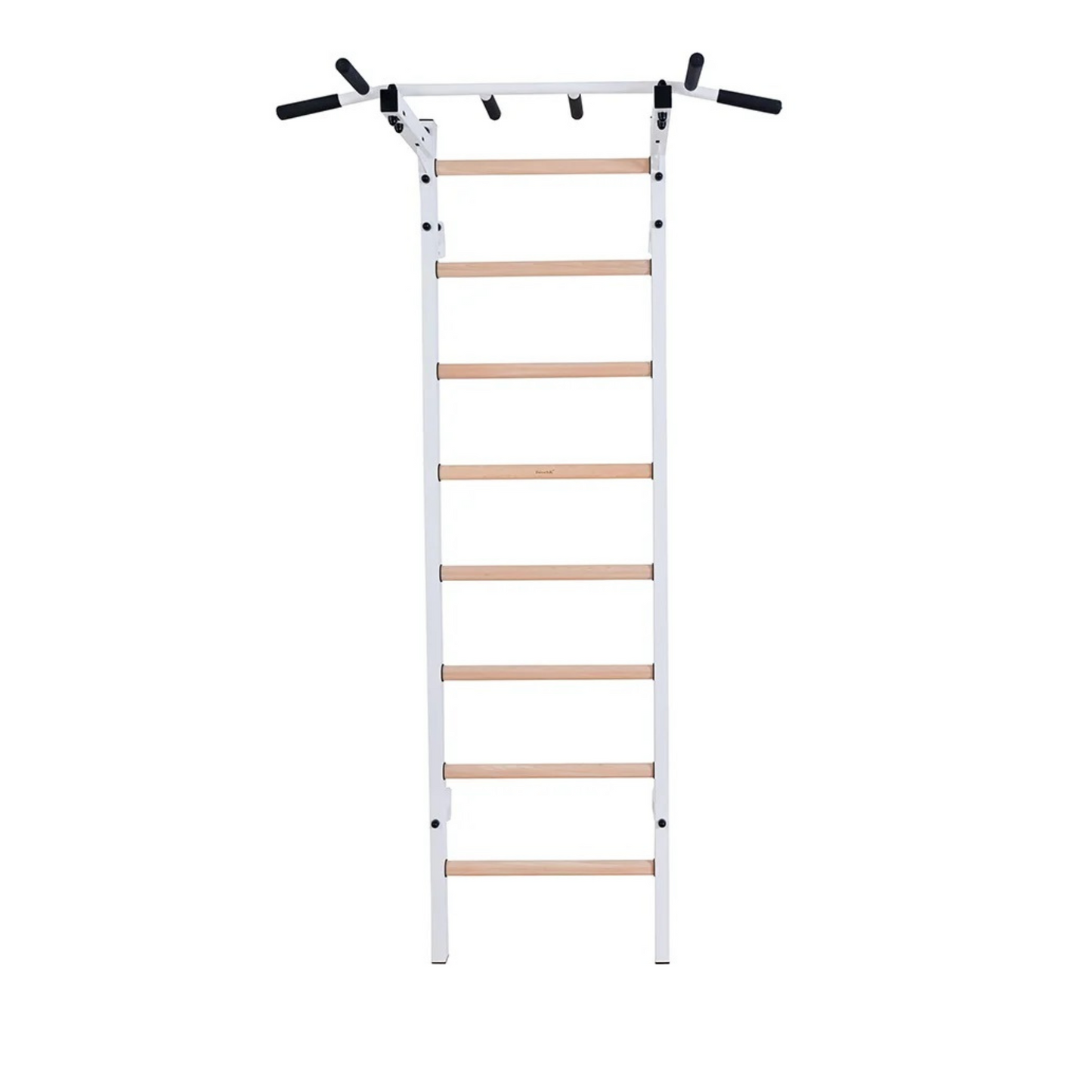 BenchK 221W Wall Bars with Fixed Steel 6 Grip Pull-Up Bar