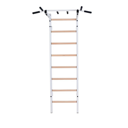 BenchK 221W Wall Bars with Fixed Steel 6 Grip Pull-Up Bar