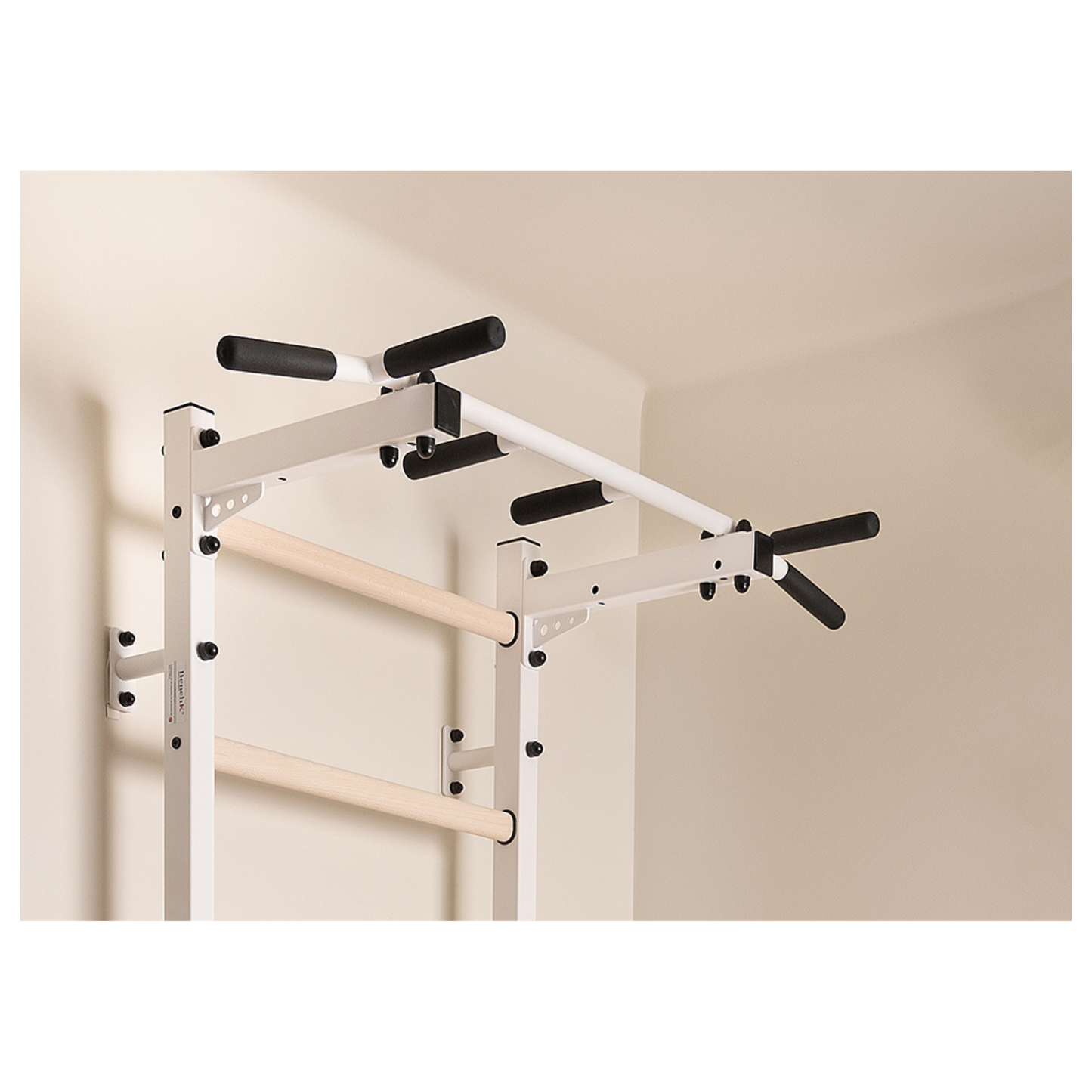 BenchK 221W Wall Bars with Fixed Steel 6 Grip Pull-Up Bar