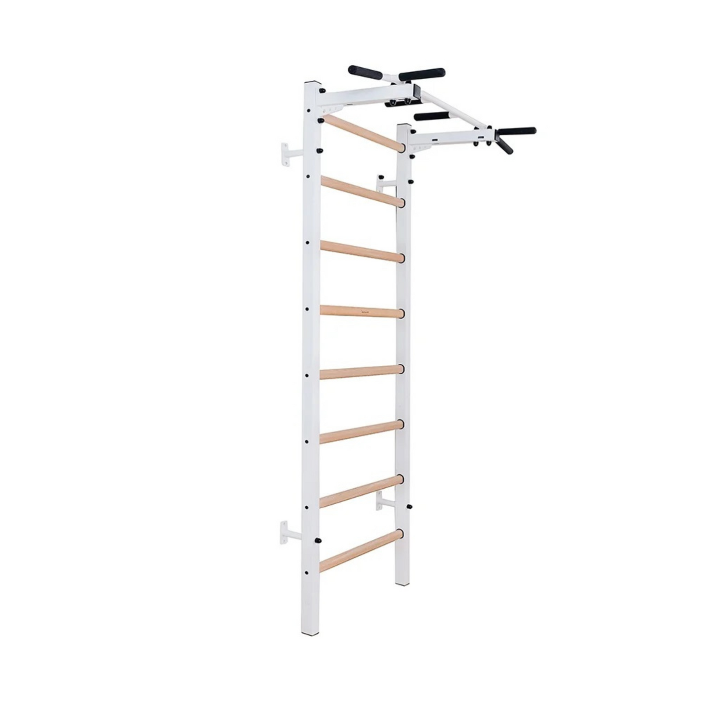 BenchK 221W Wall Bars with Fixed Steel 6 Grip Pull-Up Bar