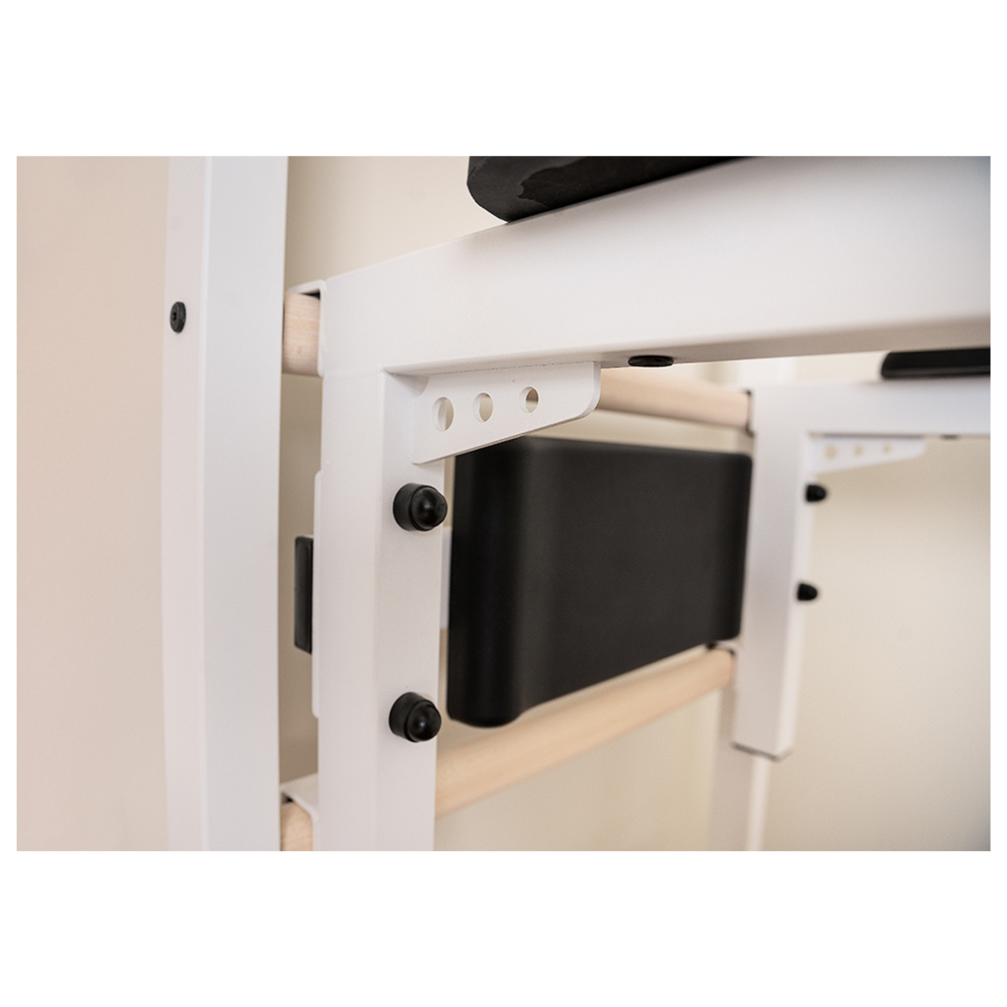 BenchK 222W Wall Bars with Fixed Steel 6 Grip Pull-Up Bar & Dip Station
