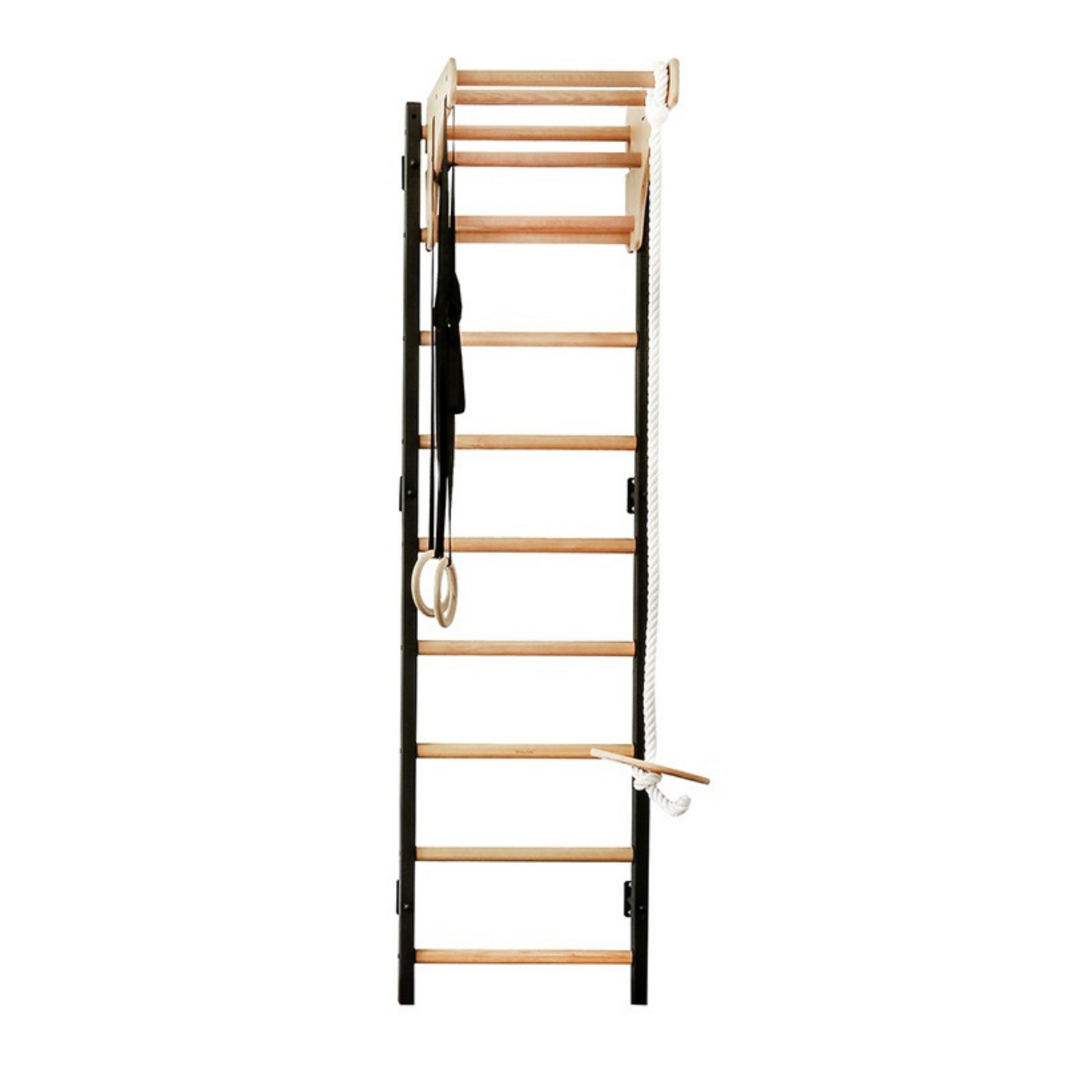 BenchK 711B + A076 Wall Bars with Wooden Pull-Up Bar & Accessories