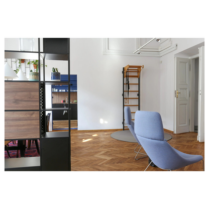 BenchK 711B + A076 Wall Bars with Wooden Pull-Up Bar & Accessories