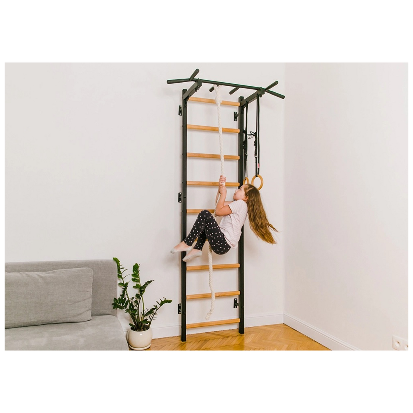 BenchK 721B + A076 Wall Bars with Accessories