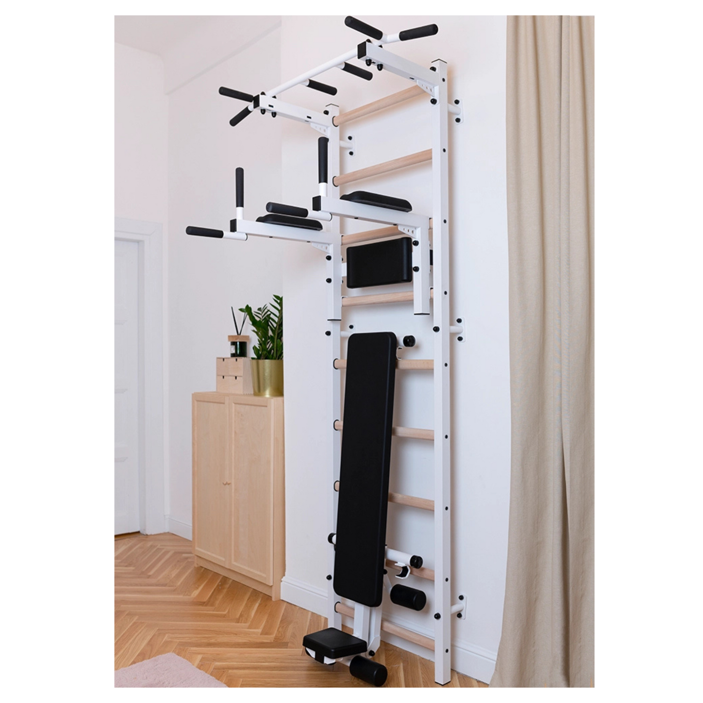 BenchK 723W Gymnastic Ladder for Home Gym or Fitness Room