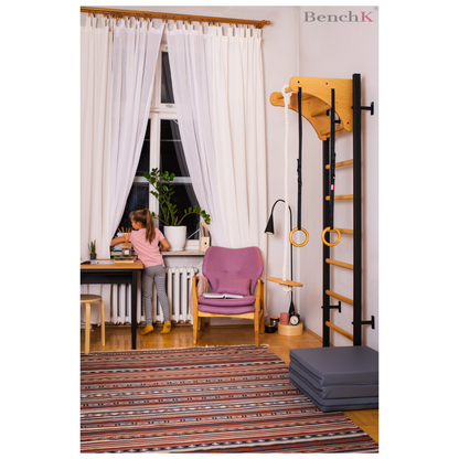 BenchK PB076 Wooden Pull-Up Bar in Oak