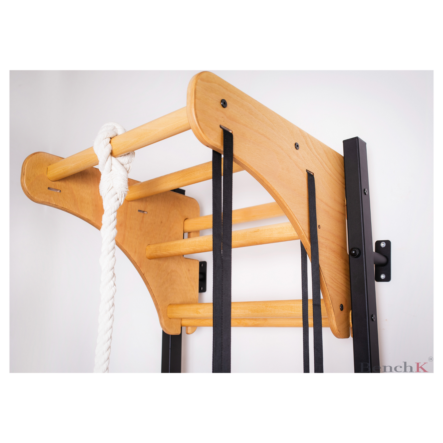 BenchK PB076 Wooden Pull-Up Bar in Oak