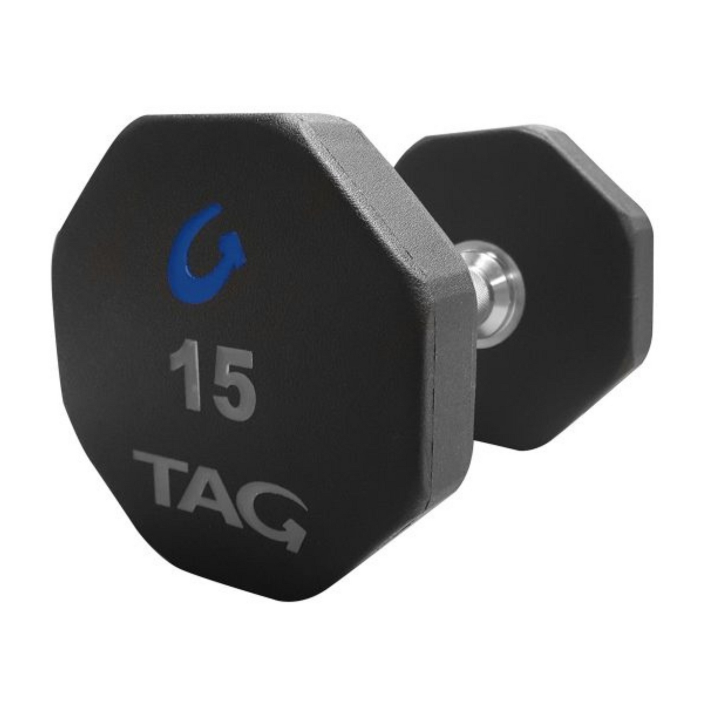 TAG Fitness 8-Sided Rubber Dumbbells