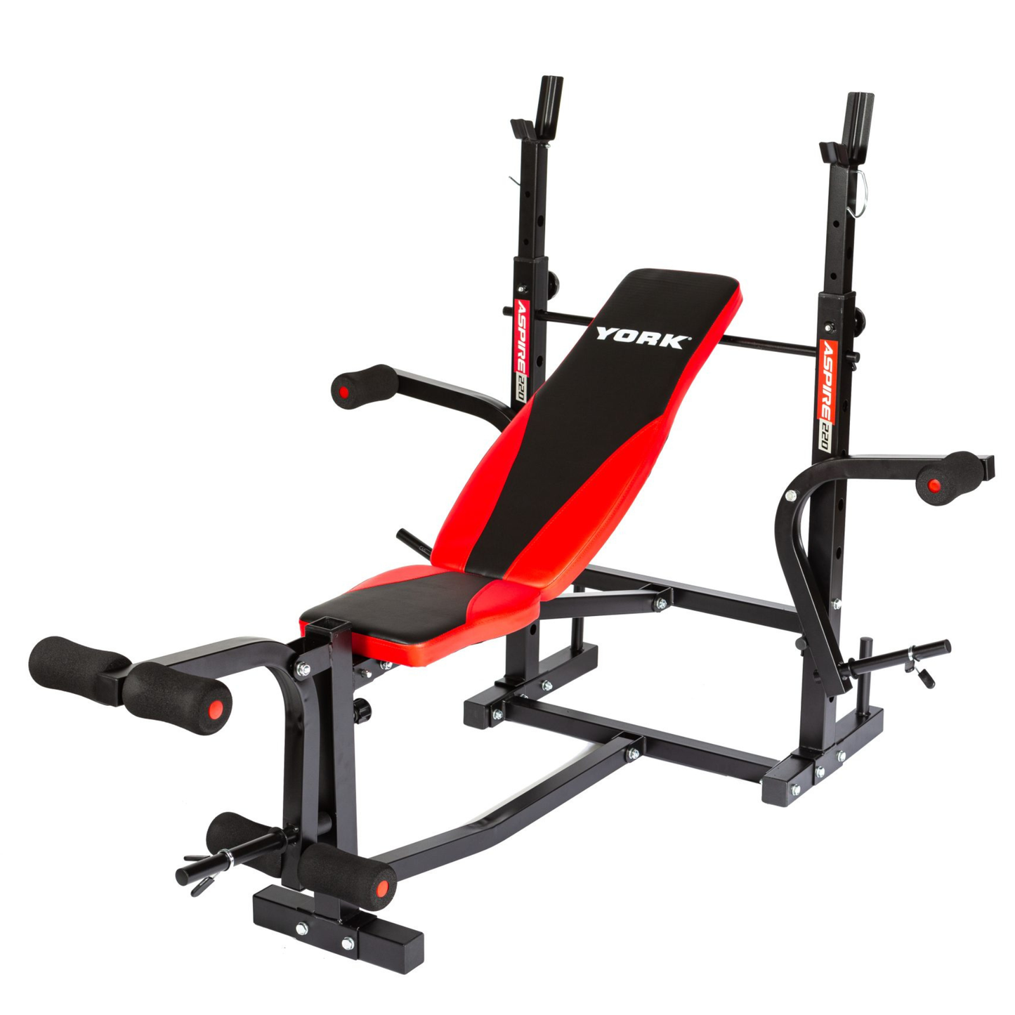 York Aspire 220 Folding Bench with Arm Curl, Leg Curl & Butterfly