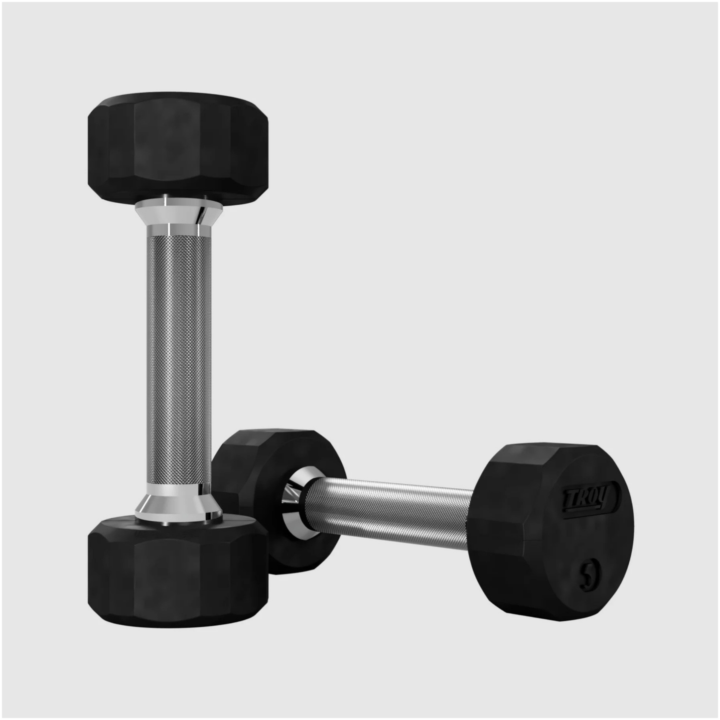 Troy 12-Sided Rubber Dumbbell