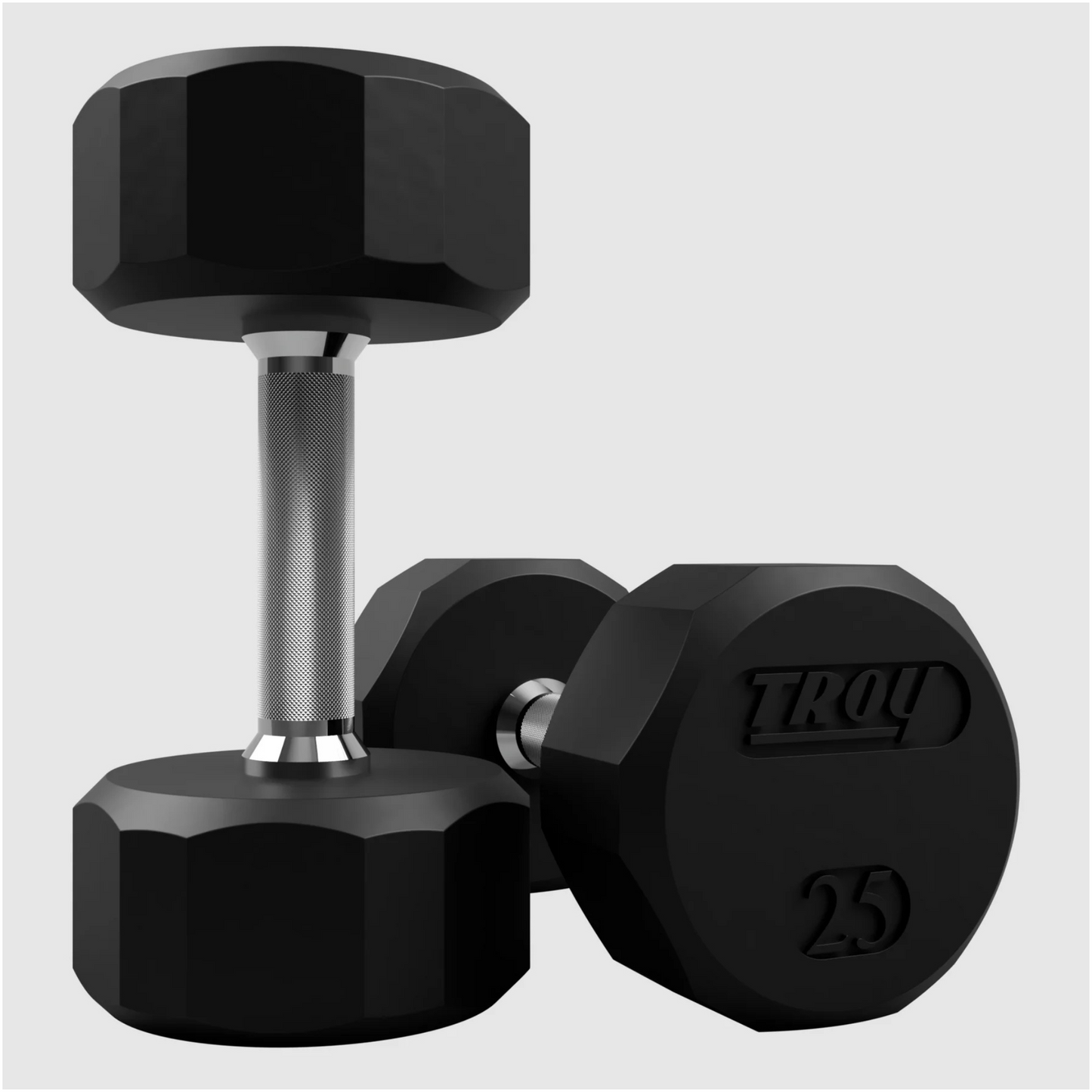 Troy 12-Sided Rubber Dumbbell