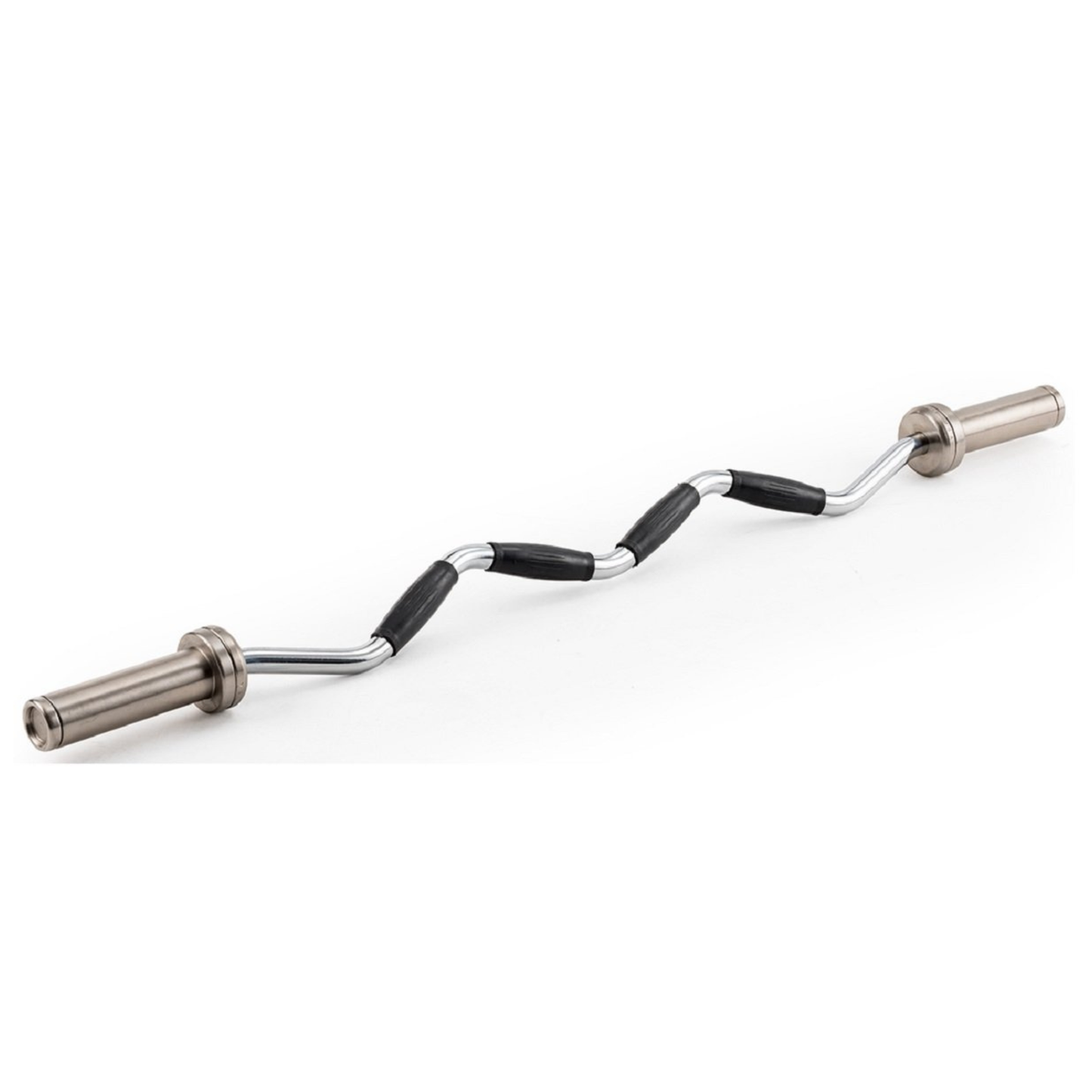 York Barbell International Curl Bar with Rubber Grips