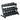 TAG Fitness Hex 3-Tier Tray Dumbbell Rack