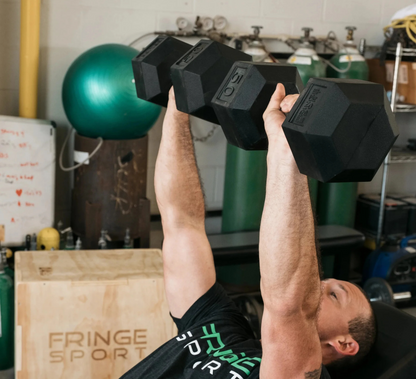 Fringe Sport Rubber Hex Dumbbell Pairs