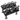 TAG Fitness Powder Coated Cast Iron Kettlebell Set