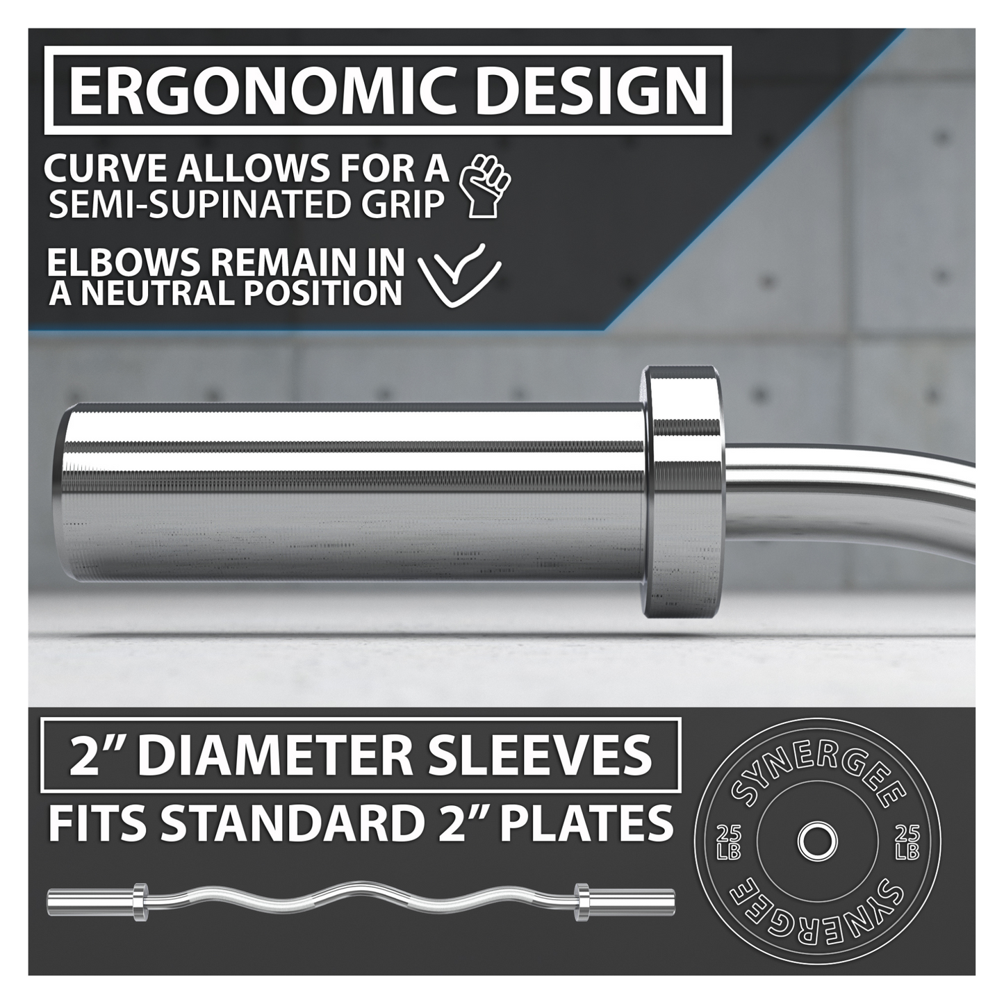 Synergee EZ Curl Bar