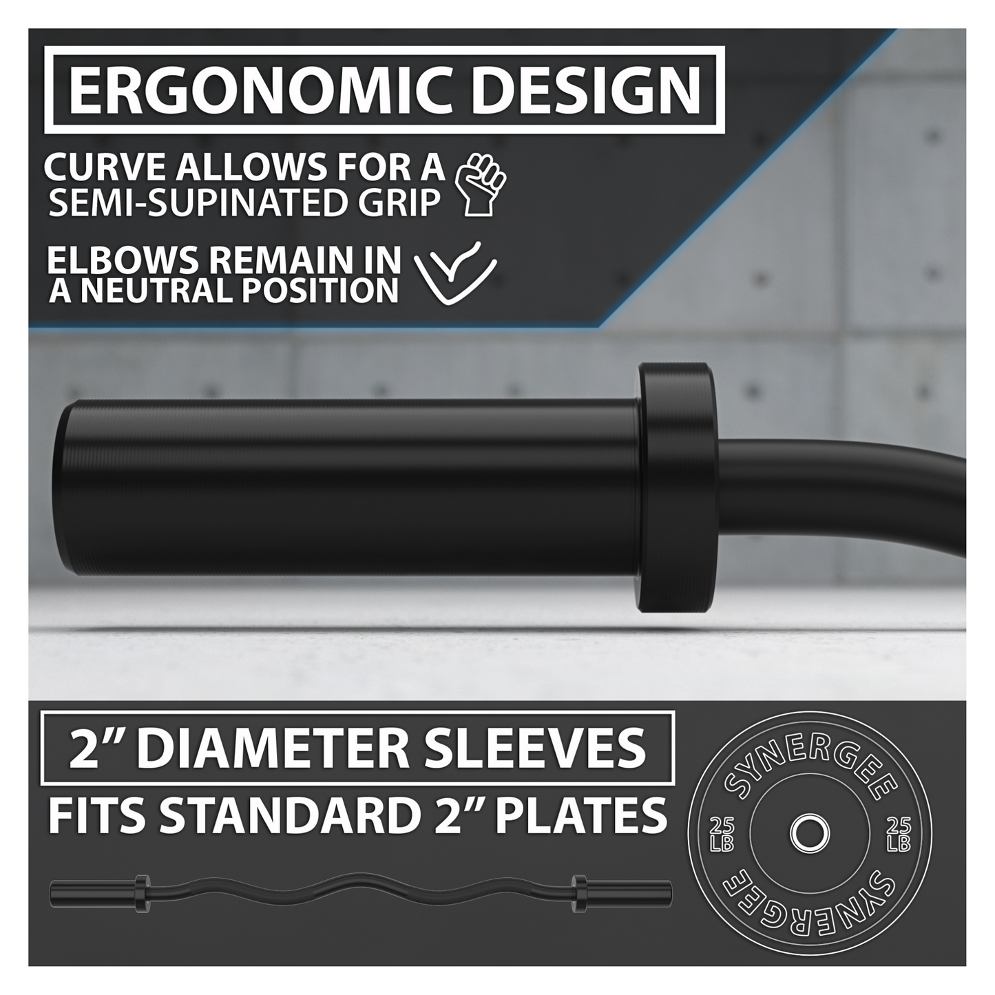 Synergee EZ Curl Bar