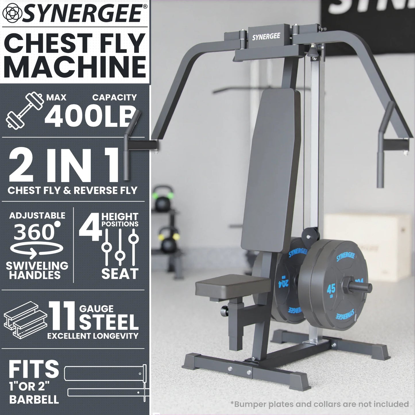 Synergee Chest Fly and Reverse Delt Machine