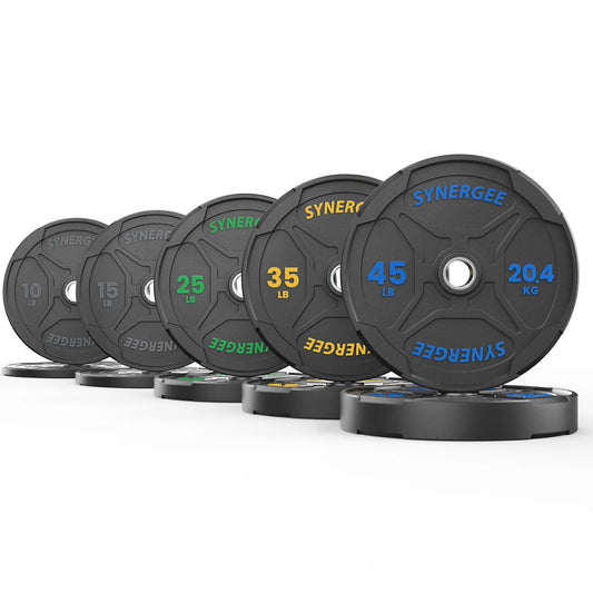 Synergee EZ Grip Bumper Plates 260 lb Set