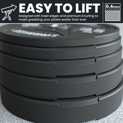 Synergee EZ Grip Bumper Plates 260 lb Set