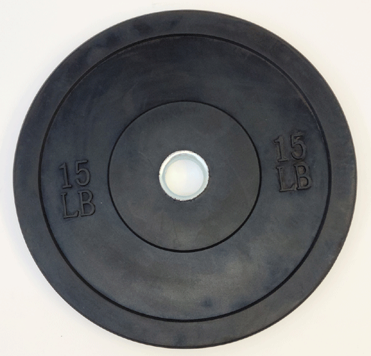 TDS Fitness Rubber Bumper Plates – Black