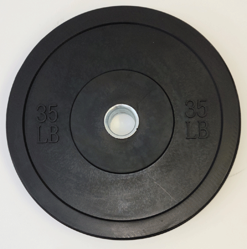 TDS Fitness Rubber Bumper Plates – Black