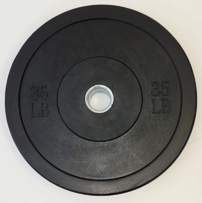 TDS Fitness 260 lb Rubber Bumper Plate Set – Black