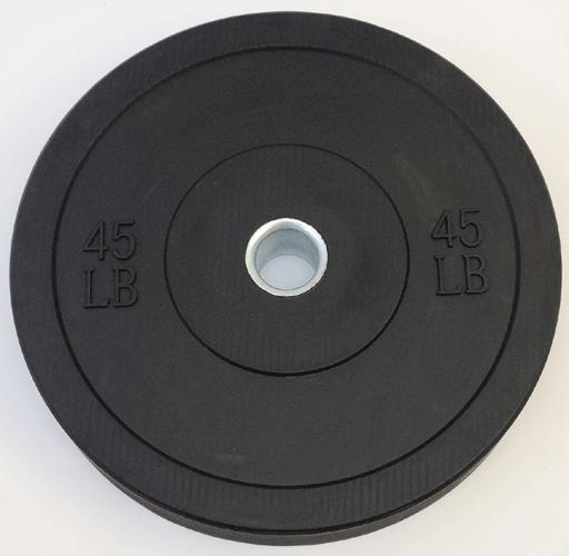 TDS Fitness 260 lb Rubber Bumper Plate Set – Black