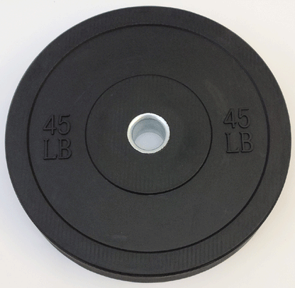 TDS Fitness 260 lb Rubber Bumper Plate Set – Black