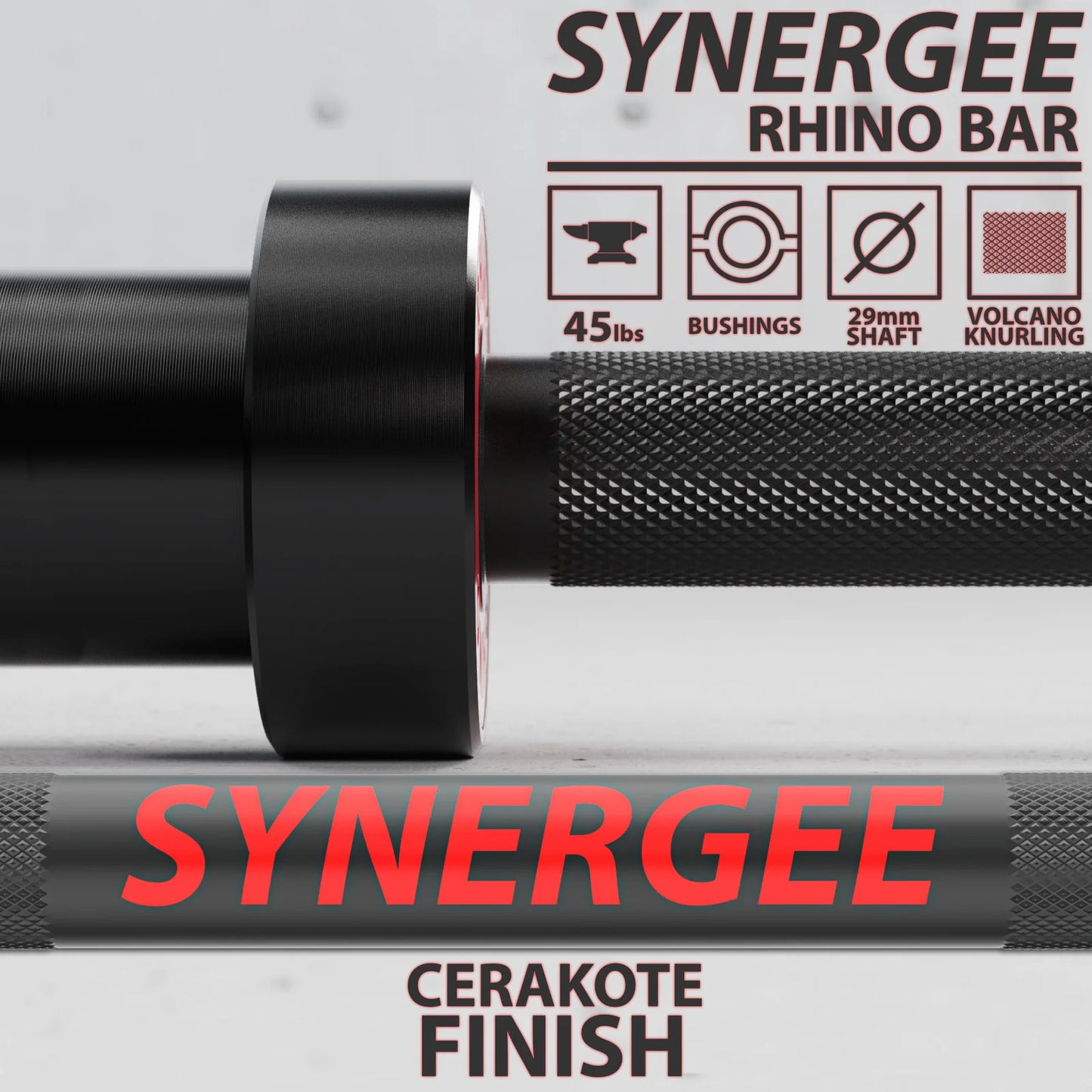Synergee Rhino Powerlifting Barbell
