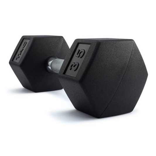 TAG Fitness Hex Rubber Dumbbell