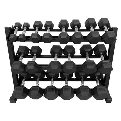 TAG Fitness Hex 3-Tier Tray Dumbbell Rack