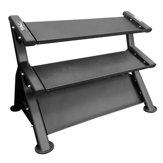 TAG Fitness Hex 3-Tier Flat Tray Dumbbell Rack