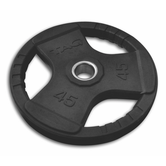 TAG Fitness 255 lb Ultrathane Olympic Plate Set