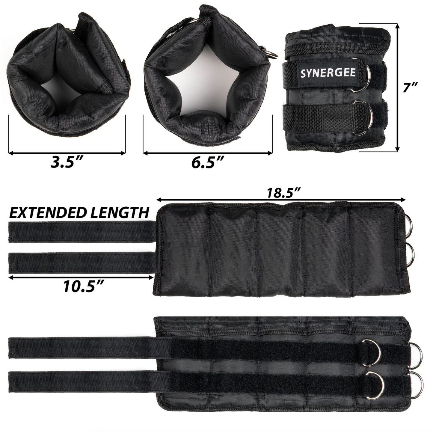 Synergee Adjustable Ankle/Wrist Weights