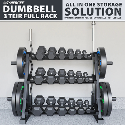 Synergee Dumbbell & Kettlebell Rack