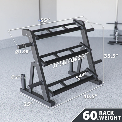 Synergee Dumbbell & Kettlebell Rack