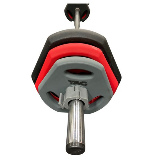 TAG Fitness Cardio Pump Barbell & Plate Set